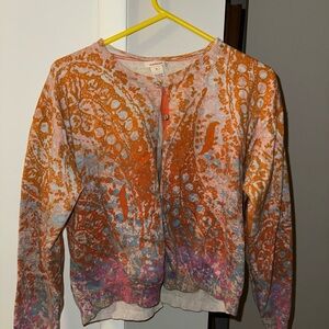 Sundance Orange and Pink Knit Sweater